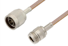 N Male to N Female Cable 24 Inch Length Using RG400 Coax - PE3617-24 - Pasternack