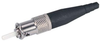 MIL M83522 ST Connector, Singlemode Non-Locking Nickel Plated Brass for 2mm fiber -- FYB00005