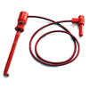 XHL Macro-Hook to 9309 Shrouded R/A Banana Socket, 18 AWG PVC Test Lead - 634XHL - E-Z-HOOK, a division of Tektest, Inc.