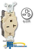 Leviton Narrow Body Single Receptacle - 5461 - TelephoneStuff.com