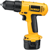 9.6V 3/8'' (10mm) Cordless Compact Drill/Driver Kit - DC750KA - DEWALT Industrial Tool Co.