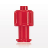 Double Dead-Ender Cap, Non-Vented, Red - 65812 - Qosina Corp.