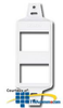 Siemon Designer Mounting Frame - 4 MAX Modules - MX-D4-02 - TelephoneStuff.com
