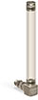 Vented Union Coupling Elbow Nylon Liquid Level Gage, 5 1/2” Sight Opening, 1/4” Male NPT Mounting Thread - B3641-30516BA2W - Oil-Rite Corp.