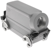 Insulated, Rectangular Hood, size 104.27, Double Latch, Side PG29 cable entry - CMAO-16X29 - Mencom Corporation