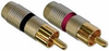 RCA Plug,Siver,(sold as pair) Gold pin, Teflon dielectric - CA-BT298 - Visual Sound, Inc.