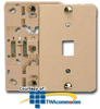 Suttle 6-Conductor Plastic CorroShield Wallplate with.. - 630AC6-RC - TelephoneStuff.com