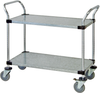 Utility Cart, 2 Solid Shelves/galvanized; Height Quantum Storage - 42AC6332 - Newark, An Avnet Company