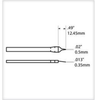 Metcal Smartheat Talon Cartridges TATC-609 - Needle Tip - 0.49 in Tip Length - 0.02 in Tip Width - 0.02 in Thick - METCAL TATC-609 - R. S. Hughes Company, Inc.
