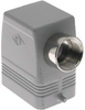 Standard, Rectangular Hood, size 44.27, 2 Pegs, Side M25 cable entry - MAO-06L25 - Mencom Corporation