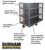 TILTED SHELF TRUCK<br />2000 LB. CAPACITY TRUCK -- HEX-3060-2SC-6PH-95 - Image