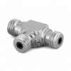 Male Quick-test XT x male Quick-test XT x male Quick-test XT hose tee, S.S. -- XTHA-HSTS