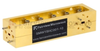 10 dB WR-15 Waveguide Broadwall Coupler with UG-385/U Round Cover Flange and H-Plane Coupled Port from 50 GHz to 75 GHz in Brass Copper -- SMW15HC001-10 - Image