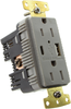 Usb Charger Rcpt, 2Port, 15A/125V, Gry; Product Range Hubbell Wiring Devices - 58AC0188 - Newark, An Avnet Company
