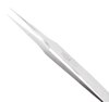 Excelta Three Star Utility Tweezers M-5-SA - Stainless Steel Straight Tapered Ultra Fine Point Tip - 0.01 in Tip Width - 3 1/8 in Length - 0.01 in Thick - EXCELTA M-5-SA - R. S. Hughes Company, Inc.