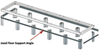 MIDDLE ATLANTIC SUPPORT ANGLES, 1 BAY, WRK RACKS -- WANGLE-1 - Image