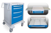 4 Drawer Medium Lightweight Aluminum Anesthesia Cart -- UMGKA-3669-ELB