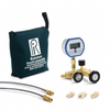 QTCM manifold, 3000 PSIG digital gauge, 20ft, 2ft hoses, (2) 1/4&acirc;€ MNPT process conn., nylon bag -- QTCM-3KPSIG-D