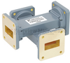 40 dB WR-112 Waveguide Crossguide Coupler with UG-51/U Square Cover Flange from 7.05 GHz to 10 GHz in Copper Alloy - FMWCP1065 - Fairview Microwave Inc.