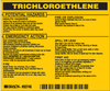 Brady B-928 Black on Yellow Rectangle Vinyl Hazardous Material Label - 4 1/2 in Width - 3 2/4 in Height - Printed Text = TRICHLOROETHYLENE - 93746 - 754476-93746 - R. S. Hughes Company, Inc.