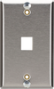 Stainless Keystone Wallplate for Mounting Wall-Style Telephone - WP369 - Black Box
