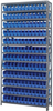 Open Shelving, 13Shelves, 144Bins, Blue; Shelving Unit Type Quantum Storage - 44AC8803 - Newark, An Avnet Company