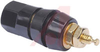 Binding Post, Single; Standard Nut; 30 A; 1000 V; Gold Plated Brass; Black; Hex - 70120688 - Allied Electronics, Inc.