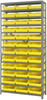Open Shelving, 13Shelves, 36Bins, Yellow; Shelving Unit Type Quantum Storage - 44AC8831 - Newark, An Avnet Company