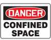 MCSP002VP - Safety Sign, Danger - Confined Space, 10