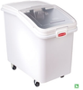 Rubbermaid Slant Front Ingredient Bins with Sliding Lid & Scoop - 9734 - U.S. Plastic Corporation