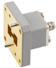 WRD-750 to SMA Female Waveguide to Coax Adapter UG Square Cover with 7.5 GHz to 18 GHz in Copper Alloy -- FMWCA1119