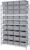 Open Wire Shelving, 9Shelves, 36Bin, Gry; Shelving Unit Type Quantum Storage - 44AC8601 - Newark, An Avnet Company