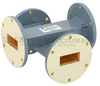 20 dB WR-137 Waveguide Crossguide Coupler with UG-344/U Round Cover Flange from 5.85 GHz to 8.2 GHz in Copper Alloy -- FMWCP1071 - Image