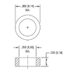 1/8 Nylon Clear Hole Spacer -- 8692 - Image