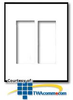Leviton 2-Gang Element Screwless Snap On Wallplates - D0309 - TelephoneStuff.com