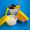 Rubbermaid White or Semi-Clear Round Containers And Lids - 6604 - U.S. Plastic Corporation
