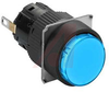 Pilot Light,Pnl Mnt;LED;Mnt-Sz 16mm;Blue;12-24VAC/VDC;QC/Solder Tabs - 70007382 - Allied Electronics, Inc.