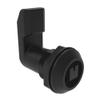 Quarter-Turn Cam Latch, 8 mm Square, 26mm  Grip, Sealed, Nylon, Black - E5-4-053-261 - Southco