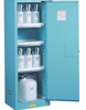 Justrite Sure-Grip EX 54 gal Blue Hazardous Material Storage Cabinet - 23 1/4 in Width - 65 in Height - Floor Standing - 697841-11414 - 697841-11414 - R. S. Hughes Company, Inc.