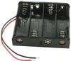 Battery Holder, 4Aa, Wire Leads; Battery Sizes Accepted Keystone - 31C0582 - Newark, An Avnet Company