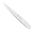 Excelta Three Star Utility Tweezers - Straight Medium Point Tip - 0.01 in Tip Width - 4 3/4 in Length - 0.01 in Thick - EXCELTA 0 - R. S. Hughes Company, Inc.
