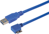 Usb Cable, 3.0 A-Micro B Plug, 1M, Blue; Connector A L-Com - 43AC1639 - Newark, An Avnet Company