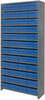Closed Shelving, 13Shelves, 48Bins, Blue; Shelving Unit Type Quantum Storage - 44AC4600 - Newark, An Avnet Company