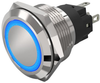 Panel Indicator, Blue, 24V, Solder; Led Color Eao - 60AC7508 - Newark, An Avnet Company