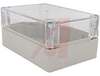 NEMA 4X SEALED,POLYCAR.ENCLOSURE,LT.GRAY BODY,CLEAR TOP,6.73 X 4.76 X 3.15 IN - 70148319 - Allied Electronics, Inc.