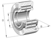 Cam Followers & Yoke Rollers - NUTR40-X-A - Pacific International Bearing, Inc.