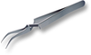 Lindstrom Utility Tweezers - TL SM102-SA - Stainless Steel Curved Tip - 4.53 in Length - LINDSTROM TL SM102-SA - R. S. Hughes Company, Inc.