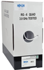 RG6/U Quad-Shield CMR-Rated Coaxial Cable, White, 1000 ft. -- A224-01K-WH