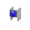 Horizontal PC Terminal - Supplied w/Screw-Assembled-Blue - 7700-5 - Keystone Electronics Corp.