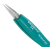 Excelta Two Star Ergonomic Utility Tweezers 00-SA-PI-ET - Stainless Steel Straight Medium Point Tip - 5 in Length - EXCELTA 00-SA-PI-ET - R. S. Hughes Company, Inc.